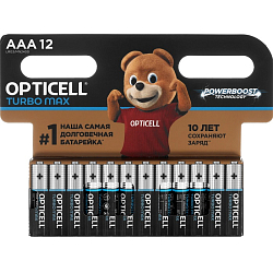 Элемент питания OPTICELL LR03 TURBO MAX BL-12 (12/144)