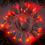 Гирлянда "Нить" 2 м, свечение красное, 2 режима, 3*AA, IP20