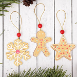 Подвеска новогодняя «Печенька», МИКС