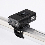 Фонарь велосипедный аккумуляторный, 10Вт, 1200мАч, 600 лм, 6 режимов, 2LED, IPX5, 6.5 x 3.8 см 9135314