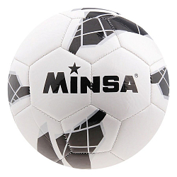 Мяч футбольный MINSA, размер 5, 32 панели, PU, 4 подслоя, машинная сшивка, 320 г