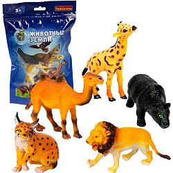 Набор животных диких 5 шт. BONDIBON "Ребятам о Зверятах" ВВ3138