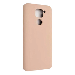 Задняя накладка SILICONE COVER для Xiaomi Redmi Note 9T пудровый