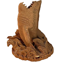 Картонный 3D конструктор QBRIX Акула органайзер