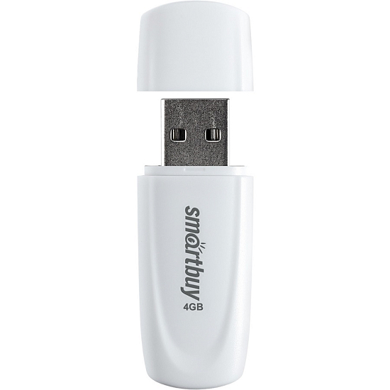 USB  4Gb Smart Buy Scout белый