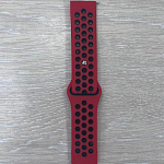 Универсальный силиконовый ремешок NIKE 20-22mm, красно-чёрный