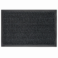 Коврик входной ИЗНОСОСТОЙКИЙ влаговпитывающий 60х90см толщина 8мм ТАФТИНГ серый LAIMA EXPERT 606883