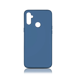 Силиконовый чехол DF для Realme C3 DF rmOriginal-07 (blue) с микрофиброй