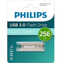 USB 256Gb Philips IRON 3.0, металл, серый