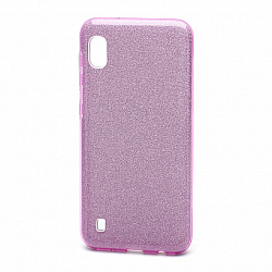 Задняя накладка FASHION для Samsung Galaxy A10 фиолетовый с блестками