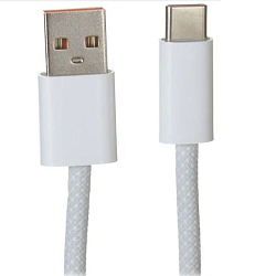 Кабель Type-C <--> Type-C  1.0м BASEUS Glimmer series белый, 100W (CADH000702)