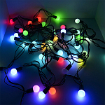 Гирлянда "Нить" 5 м, свечение мульти, шарики BL-550M