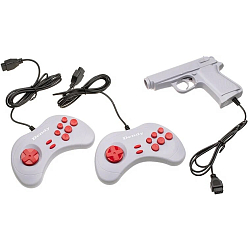 Джойстик 8-bit 14-JS серый (узкий разъем) + пистолет