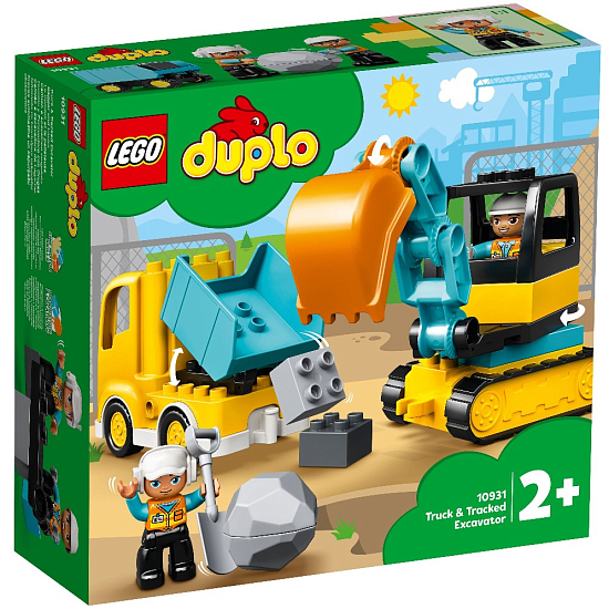 Конструктор LEGO DUPLO 10931 Грузовик и гусеничный экскаватор