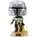 Фигурка Funko POP! Bobble Star Wars Mandalorian Mandalorian with The Child (402) 50959