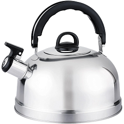 Чайник 2.7л Casual, из нерж стали со свистком, зерк. полировка