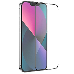 Противоударное стекло HOCO для iPhone 13 (6.7)/14 Max, G5, Silk, High alumina glass, чёрное