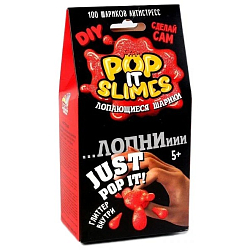 Лопающиеся шарики Pop it slimes "Юный химик" Красный арт 911