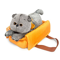 Мягкая игрушка Кот Басик в сумке-переноске , 25 см (Kl25-001)