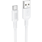 Кабель USB <--> Type-C  1.0м BOROFONE BX111 Feliz, белый