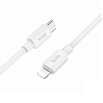 Кабель Lightning <--> Type-C  1.0м HOCO X96 Hyper, белый, PD 20Вт