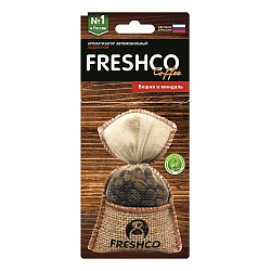 Ароматизатор подвесной "Freshсo Coffee пакет", вишня с миндалем   2566464