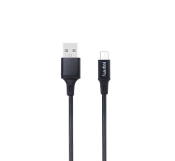 Кабель USB <--> microUSB  2.0м FAISON HX14 ALUM ткань, чёрный