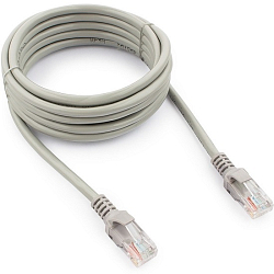 Патч-корд  2.0м CABLEXPERT PP31-2M LSZH UTP, кат.5e, серый, литой, многожильный