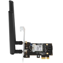 Адаптер WI-FI ASUS PCE-AX1800  802.11ax, 2402 + 574Mbpsб PCI-E Adapter, 2 антенны; (90IG07A0-MO0B00)