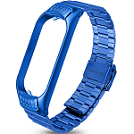 Металлический ремешок ISA для Xiaomi Mi Band 5 Milanese синий (Blue) #3