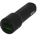 Авто ЗУ 2USB 2.4A MAXVI CCM-M242 черный, металлический корпус