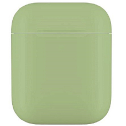 Пластиковый чехол STR Soft-Touch для AirPods пластиковый (салатовый)