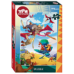 Пазл Step Puzzle 260 "Три богатыря и Пуп Земли" (Мельница)