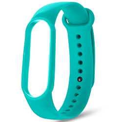 Силиконовый ремешок NONAME для Xiaomi Mi Band 3/4 silicon loop cyan