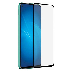 Противоударное стекло DF для Realme Narzo 30 (5G)/Realme 8 (5G) DF rmColor-16 (black)