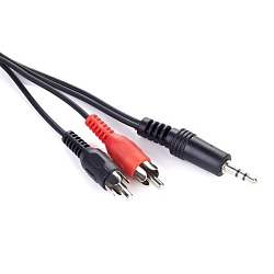 Кабель Jack 3.5 <--> 2RCA 2.5м GEMBIRD CCA-458-2.5M
