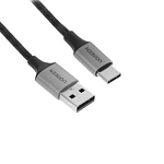 Кабель-удлинитель Type-C >--> Type-C  1.0м UGREEN круглый, резина, черный