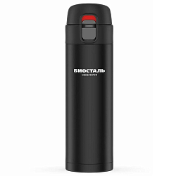 Термос-кружка БИОСТАЛЬ-CROSSTOWN NMU-420B, атласный черный