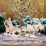 Заготовка для творчества "Дед Мороз в санях"   3910403