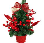 Искусственная ёлка настольная «Зимнее волшебство. Праздничная», 14×26 см, ПВХ ветки отгибаются