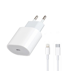 Сетевое ЗУ для Apple iPhone 20W, Lightning (NO LOGO) (не оригинал) AA A2345 NL