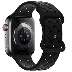 Силиконовый ремешок HOCO WA16 Flexible bamboo для Apple Watch 38-41mm black