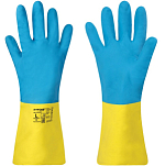 Перчатки неопреновые LAIMA EXPERT НЕОПРЕН, 95гр/пара, химически устойчивые, х/б напыление, L, 605005