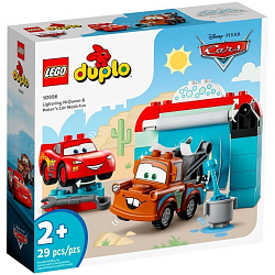 Конструктор LEGO DUPLO 10996 Развлечение на автомойке Молнии Маккуина и Мэтра