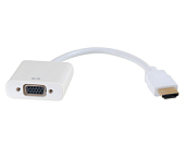 Переходник HDMI <--< VGA (техпак) белый