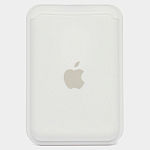 Кошелек для карт iPhone Silicone Wallet MagSafe с лого (№04 Белый)