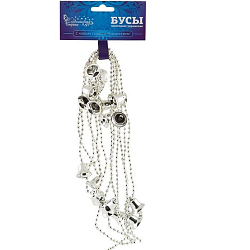 Бусы Волшебная страна Колокольчики длина 2,7м, размер колокольчиков 1,5см, цвет - серебро 104002