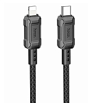 Кабель Lightning <--> Type-C  1.0м HOCO X94 Leader, черный, PD20Вт