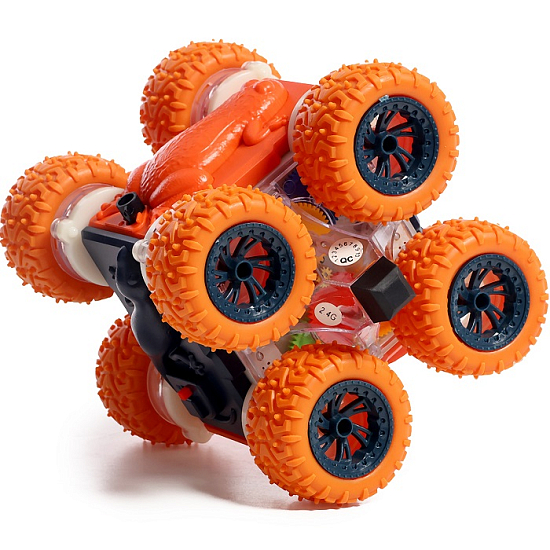 Машина-перевёртыш «Трюкач», радиоуправление, цвет оранжевый 9893564