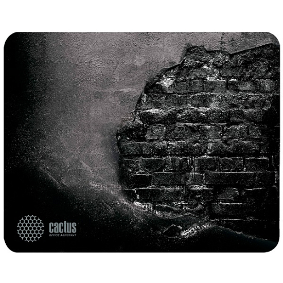 Коврик CACTUS CS-MP-DWM Средний черный (300x250x3мм)
